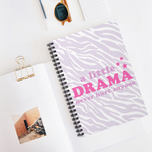 A Little Drama Never Hurt Anyone Spiral Notebook, Ruled Line, Cute Gifts for Her, Cute Notebook, Gifts for Mom, Gifts for Girlfriends